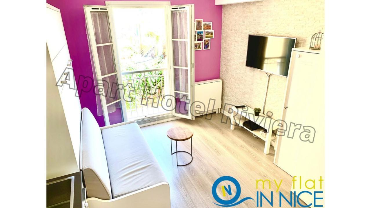 Aparthotel Riviera Nice Cote D'Azur - Old Town - Studio Ac - Sea View - 50M Promenade Des Anglais- La Maison Linda Bagian luar foto