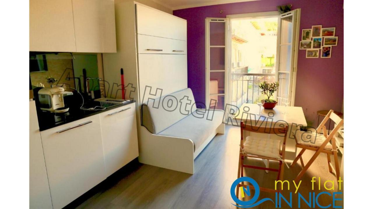 Aparthotel Riviera Nice Cote D'Azur - Old Town - Studio Ac - Sea View - 50M Promenade Des Anglais- La Maison Linda Bagian luar foto
