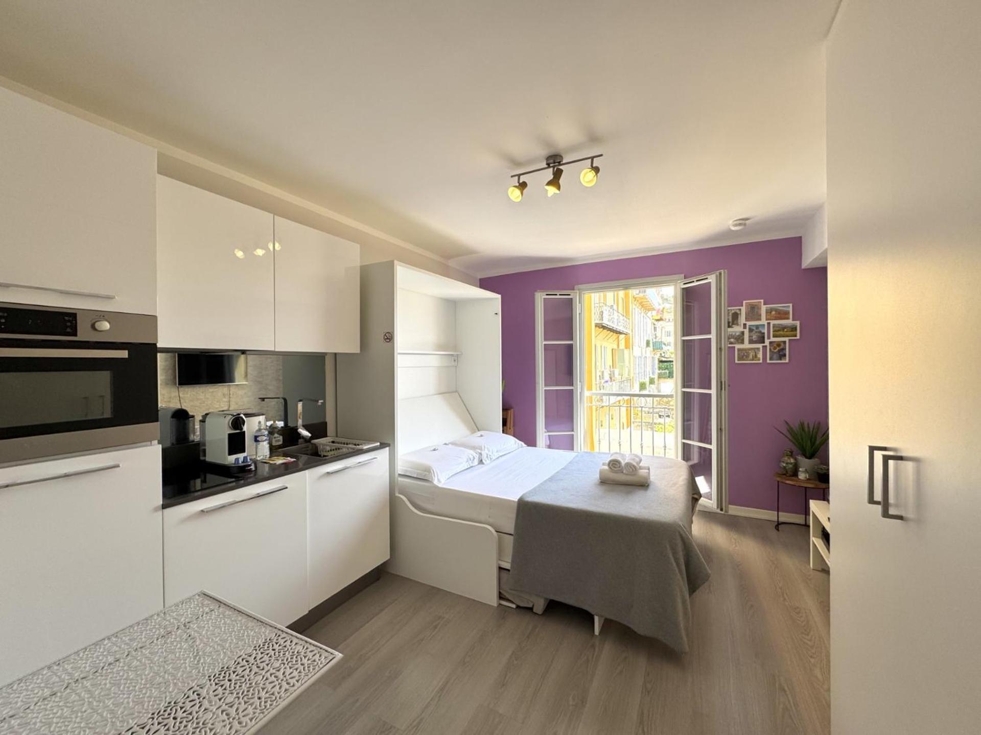 Aparthotel Riviera Nice Cote D'Azur - Old Town - Studio Ac - Sea View - 50M Promenade Des Anglais- La Maison Linda Bagian luar foto